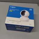 Tapo 2K Indoor Pan/Tilt Wired Security Camera - Works as a Baby Monitor & Pet Camera, Motion Detection, 2-Way Audio, Siren, Night Vision, Subscription-Free Local Storage or Optional Cloud, C210 (White)