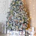 2 x Waydress 36 Pcs Velvet Bows Christmas Tree Ornaments 5 x 7 Inch Vintage Velvet Ribbon Wreath Bows for Christmas Tree Garland Gift Wrapping Xmas Home Decor, Brown, Beige, Moss Green