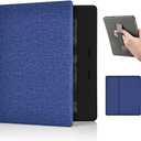 Zcooooool Kindle Oasis Fabric Cover (Hand Strap Designed) Case for 7" Kindle (10th & 9th Gen, 2019/2017) Anti-Slide Case (Blue)