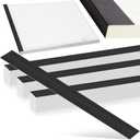 Estune 500 Pcs Blueprint Binding Strips Blank Binding Strips for Blueprint Construction Paper Poster Plans Drawings Arts (3" X 36",Black)