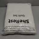 SheRest Twin Quilt Bedding Set - White Soft Breathable Bed Quilt, Modern Style Embossed Bedspreads, Lightweight Microfiber Reversible Coverlet for All Seasons - 1 Quilt, 1 Pillow Sham (Twin (68" x 90"))