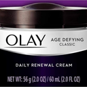 Olay Age Defying Classic Daily Renewal Cream, Face Moisturizer, 2 Oz (Pack of 1)