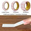 3M Double Sided Tape 1in X 9.85ftHeavy Duty Removable Mounting Tape, Picture Hanging Adhesive Strips