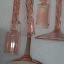 Glasseam Glass Candlestick Holders Pink: Set of 4 Tall Taper Candle Holders for Candlesticks Decorative Tapered Candles for Table Centerpiece Wedding Christmas Home Decor