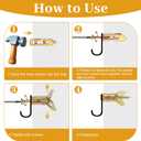 NEBURORA 120 Pcs Self Drilling Drywall Anchors 3 Sizes Metal Expansion Anchors No Drilling Easy to Install Drywall Required Kit Suitable for Hanging Picture Frames Clocks Shelves Mirrors