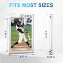 30pcs 100pt Magnetic Card Holders, One Card Touch Holder for Trading Cards, Baseball Card Protectors Hard Plastic, Magnetic Thick Card Display Case for Sports Cards, Game Cards