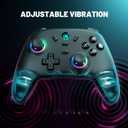 ECHTPower Wireless PC Gaming Controller - Hall Effect Joystick, 2.4G & Wired 1000Hz Polling Rate, 800mAh Battery, Adjustable Turbo/Vibration - for PC/Switch/iOS/Android