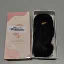 Natural Black Water Wave Tape in Human Hair Extension Black Women,100% Brazilian Virgin Hair Skin Weft Loose Wave Tape on Double Sided Hair Extensions for Short Hair (#1B(WW)) 22 Inch