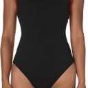 TYR Womens Hexa Diamondfit Swimsuit (30, Black/Red)