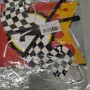 Two Fast Race Car Birthday Banner Checkered Flag & Flame Themed Party Supplies for 2nd Birthday Racing Car Themed Baby Shower Two Fast Birthday Decorations