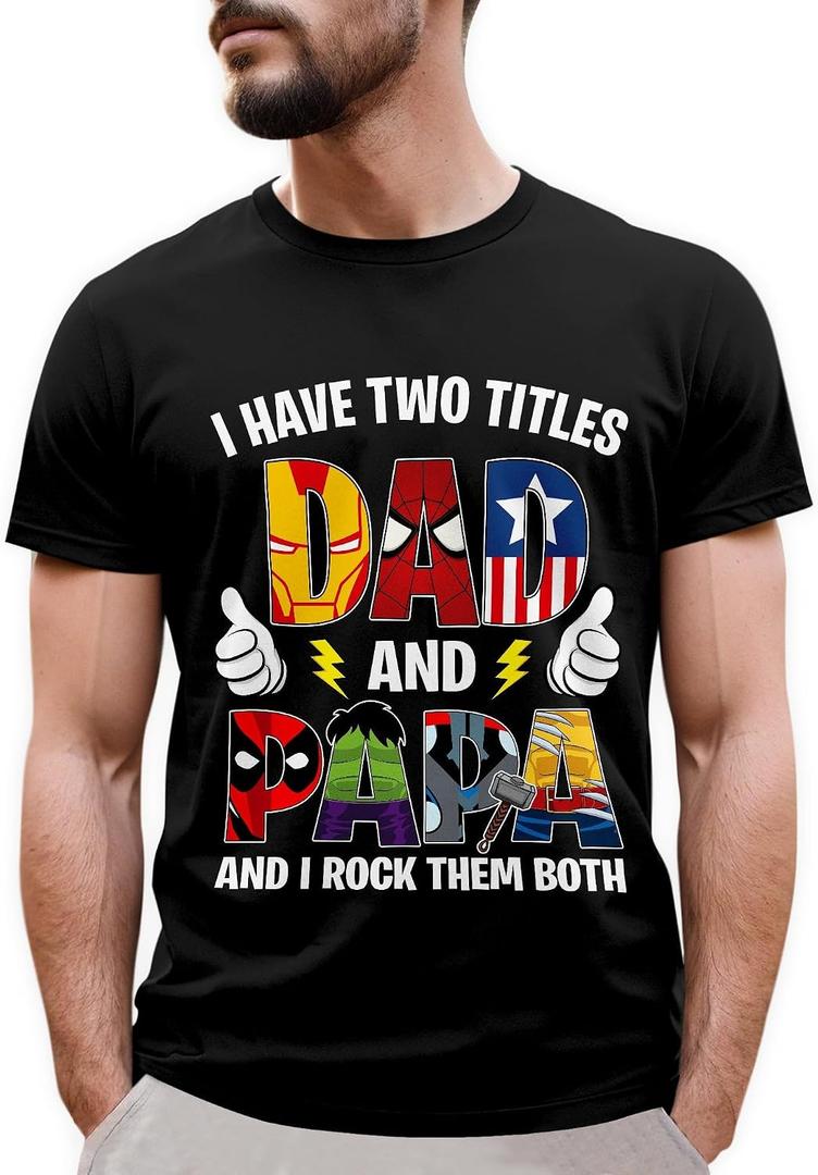 Dad Shirt - Fathers Day Shirt for Dad - Daddy Shirts - Best Dad Tshirt - Gifts for Dad on Fathers Day, Size S