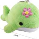 2 x Yellow Mini Stuffed Animal Dolphin Plush Toys Soft Lovely Dolphin Stuffed Keychain Bag Pendants Tiny Ocean Animal Accessories for Keychain Decor Stuffed Animals Car Keychains Car Accessories