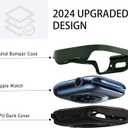 for Apple Watch Series 45mm Thin Fit Designed for Apple Watch Case Series 9/8/7 45mm Thin Metal Case with Back Frame for iWatch Accessories 45mm (Green)