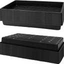 RooTrimmer 20 Pack 1020 Trays, No Drain Holes, 20" x 10", Extra Thick Heavy Duty Seed Starting Trays -Reusable Propagation Flats for Microgreens, Seedlings, Plant Germination, Fodder and Transplant
