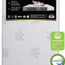 Beautyrest Black BlackICE 2-Stage Premium Crib and Toddler Mattress - CertiPUR-US Certified/Greenguard Gold Certified - Waterproof - Cooling Memory Foam, White/Grey
