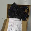 Perfect Curve Cap Rack | Over-The-Door Hat Organizer | Nine hooks holds 9-18 Caps | Baseball Cap Rack for Door | 1 Strap | Black