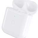 Wireless Charging Case Replacement Compatible with AirPods 1st & 2nd Generation,450 mAh Air Pod 1/2 Generation Charger Case with Bluetooth Pairing Sync Button,White (No Earbuds)