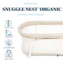 Baby Delight Snuggle Nest Bassinet, Portable Baby Bed, for Infants 0 5 Months, Organic Oat