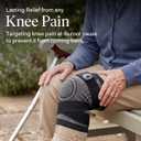 Koprez Knee Compression Sleeve for Men & Women Premium Knee Brace for Pain Relief, Running, Workout & Arthritis Support, Meniscus Tear & Patella Stabilizer, Breathable Sports Knee, Size: XXXX-Large