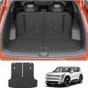 Cargo Mat Compatible with 2024 2025 2026 Kia EV9 Trunk Mat Cargo Liner TPE All Weather Back Seat Cover Protector 3rd Row Trunk Liner 2024 Accessories (6&7 Seats, Trunk Mat with Backrest Mats)