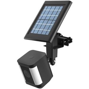 HOLACA 2-in-1 Weatherproof Gutter Mount for Stick Up Cam Pro Solar Panel, Spotlight Cam Battery and Stick Up Cam/Outdoor Cam Plus Mount Accessories for Ring Solar Panel (Black)