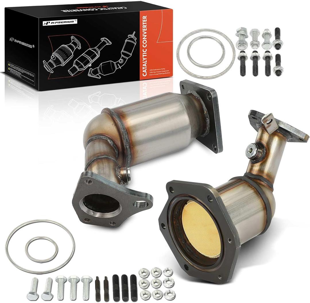 A-Premium Front 2-PC Catalytic Converter Kit Direct-Fit Compatible with Nissan Altima 2007-2018, Murano 2009-2019, Pathfinder 2013-2019, Quest 2011-2014 & Infiniti QX60, JX35, 3.5L, EPA Compliant