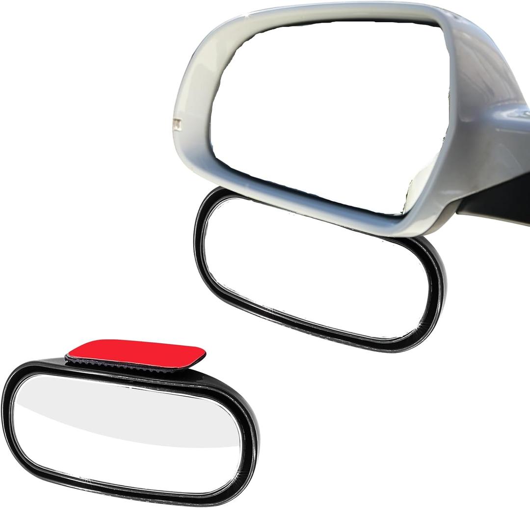 Blind Spot Mirror Adjustable 360 Degree Car Side Mirror, HD Glass Rear View Exterior Accessories Frame Thickness Less than 5MM for Car SUV (ellipses)