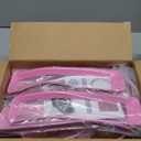 Front Grille Mesh Inserts & Headlight Cover for Jeep Wrangler JL JLU Unlimited Sport & Sport S 2018-2023 Exterior Accessories Clip-in Grille Guard Cover Headlight Bezels Trim Ring (Pink 9PCS)