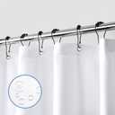 downluxe Waterproof Fabric Shower Curtain Liner, Soft Cloth Shower Liner with 3 Magnets, Machine Washable & Hotel Quality Bathroom Curtain, 72" W x 78" L, White