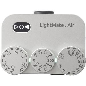 LightMate AirPro Light Meter Photography, 35Wide-Angle Reflective Digital Exposure Meter, Rechargeable 20H Battery Life, 3 Dials Retro Exposure Indicator, for Leica & Other Film Cameras, Silver Metal