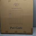 FreeStanding Portable Auto Close Pet Gate | Pressure Mounted Dog Gate for Doorways & Stairs, Walk-Through Door, Tool-Free Installation H 30"x W 28"