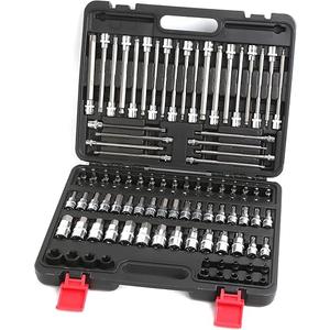 Tool Set for 107pcs 1/4" 3/8" 1/2" Drive Bit Socket Set, SAE & Metric Torx Hex Bit Tools Set