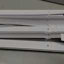 Cordless Light Filtering Mini Blind, 35 x 64 in, Pearl White
