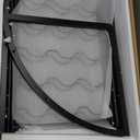 Homeiju Corner Rack with Glass Holder and Led Strip Light, Corner Bar Racks Freestanding Floor, Industrial Corner Bar Cabinet for Kitchen, Dining Room, Living Room or Cellar