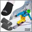 Shappy 8 Pairs 2mm Toe Neoprene Warmers Black Grey Toe Cover Warmer Foot Caps Sock for Shoe Boots Men Women Ice Bath Cover Cycling Skiing Running Hiking Cold Plunge Accessories (4.33 x 5.91")