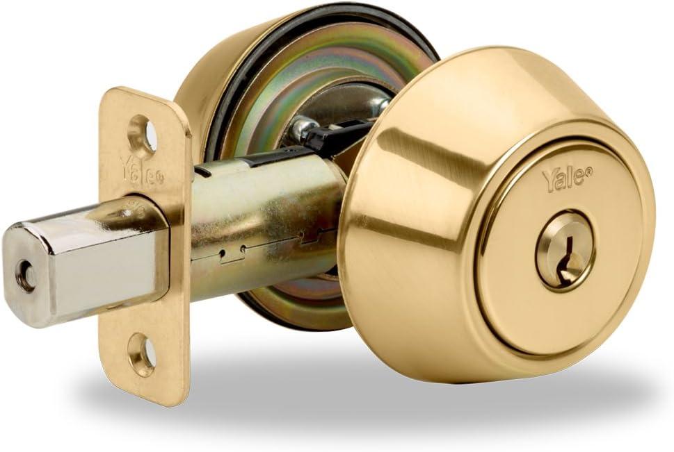 Yale YH Collection Deadbolt Double Cylinder in Polished Brass