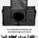 Thanskgiving Pumpkin Outdoor TV Cover for 60-65 Inch Outside Flat Screen,Fall Retro Eucalyptus Leaf 600D Thick Waterproof Weatherproof Outdoor TV Screen Protector with Zipper (58x37x4.5in-(148x94x12cm), Orange Blue White)