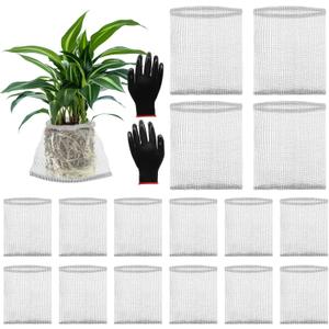 16 Pcs Root Guard Gopher Proof Stainless Wire Steel Baskets, 1 Gallon Broad Gophers Moles Voles Mesh Baskets Protect Plant Roots Tubers Trees Flowers Crops (16 Pcs 1 Gallon Broad)