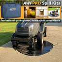 AWF PRO Compact Spill Kit, 25-Piece Universal Spill Response Kit with Absorbent Pads, Socks, Sorbent, Gloves & Disposal Bags for Trucks, Vehicles & Facilities