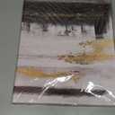 7Fisionart Black and White Abstract Canvas Wall Art 3 Piece Gold Painting Modern wall Decor Canvas Print Framed Artwork for Living Room Office Bedroom Ready to Hang 12" x 16" x 3pcs