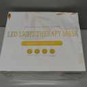 Yahi Red Light Therapy for Face and Neck, Rechargeable and Ergonomic Design for Home & Travel, Cordless Face Mask Light Therapy, White