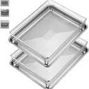 2Pack Air Fryer Accessories Basket and Tray for Cuisinart TOA-60 TOA-65 TOA-70 TOA-75, 12.3"x11" Nonstick Stainless Steel Baking Sheet Grilling Oven Air Fryer Basket for Family BBQ Party Cooking