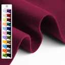 Wine Red Soft Felt Fabric Sheet - 1.6mm Thickness 18" X 36" Square Flexible Craft Felt by The Yard Soft Durable Felt Sheets for DIY Sewing Cushion Art Craft Project Supplies