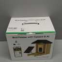 Bird Feeder, 5MP Solar-Powered Smart Bird Feeder with Camera, AI Identifies Birds 10000+, 2.4GHz, Color Night Vision, Instant Notification, Easy to Use, 1.5L Birds Feeders for Outdoor, Yard