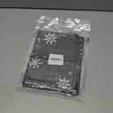 Window Valance Rod Pocket Short Curtain Panels Winter Falling Snowflake and Snowman Kitchen Valances Curtains, Merry Christmas Grey Back Window Treatments Drapes for Living Room Bedroom Decor (54"W x 18"L (Pack of 1))