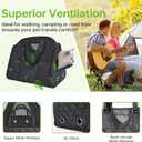 Fully Opening Cat Soft-Sided Carriers, Self-Locking Zipper, Cat Transport Carrier with 3 Pockets, Breathable Cat Carrier Soft, Perfect for Traveling, Outdoor Activity and Driving Up to 16 Lbs(Black)