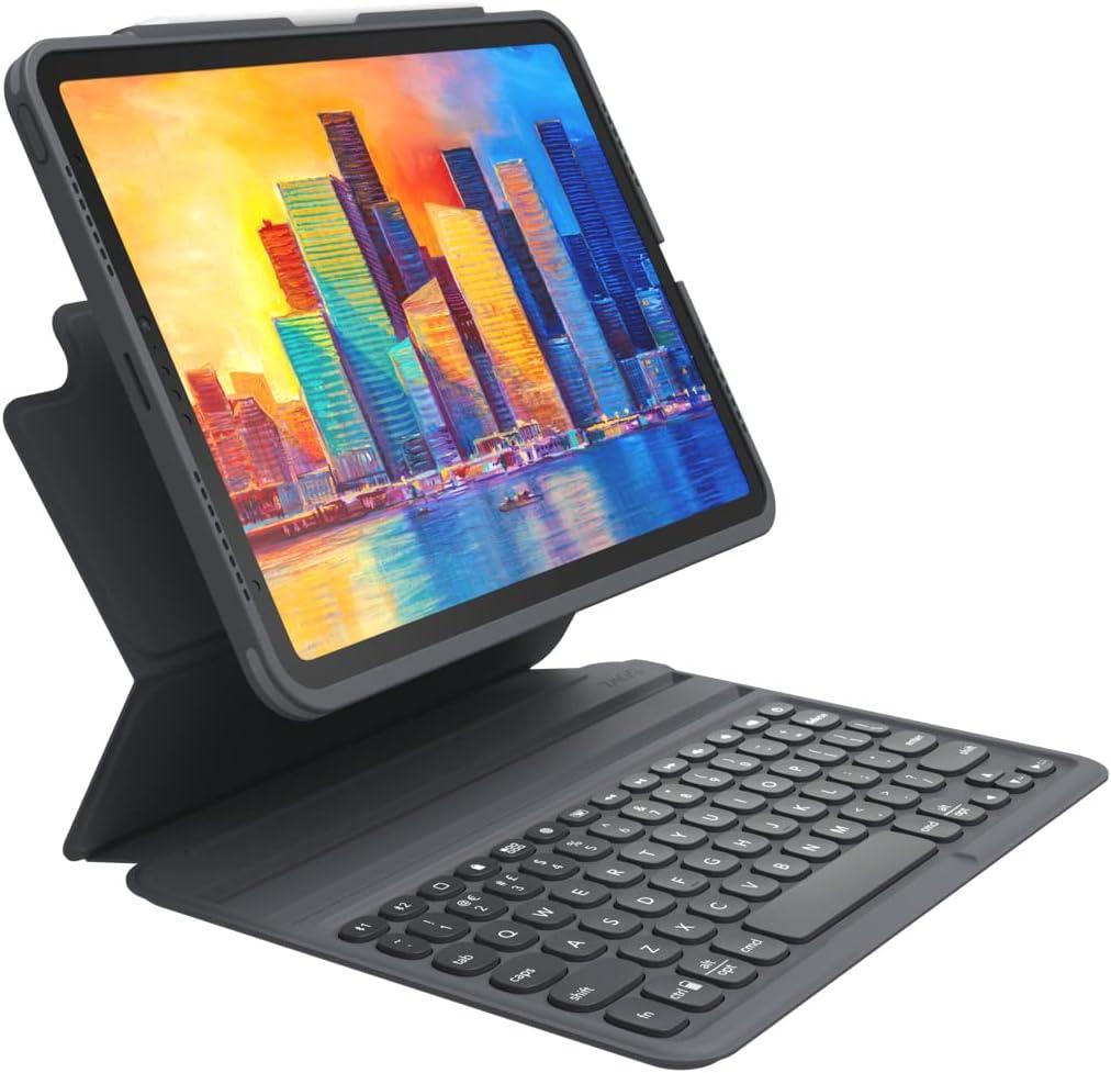 ZAGG Pro Keys Detachable Case and Wireless Keyboard for Apple iPad 11" (A16)/ 10.9 10th GEN, Multi-Device Bluetooth Pairing, Backlit Keyboard, Apple Pencil Holder, 6.6ft Drop Protection, Lightweight, Black 