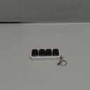 Keyboard Fidget Toy for Adults Keyboard Clicker with LED Light Keychain Fidget Stress Relief Sensory Toy (4 in 1)