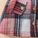 Baby Girl Clothes Sets: 3 Piece Skirt Sets Ribbed Top Plaid Skirts with Headband Fall Outfits for Toddler 6-48 Months (Pink)
