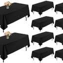 2 Black Table Covers, Oeko Tex Beho 064311 Testex, 60x24"